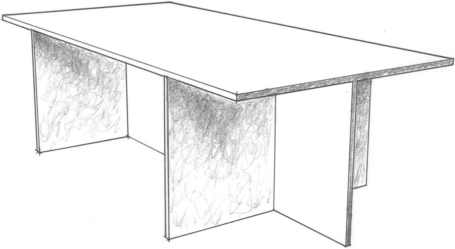 Plywood Desk Donald Judd Furniture