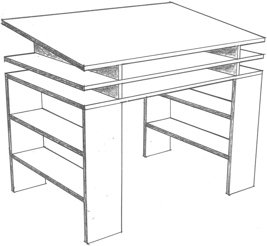 Standing Writing Desk Donald Judd Furniture